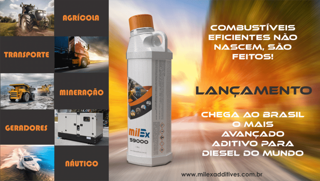Chega ao Brasil o mais avançado aditivo para diesel do mundo - milEx S9000